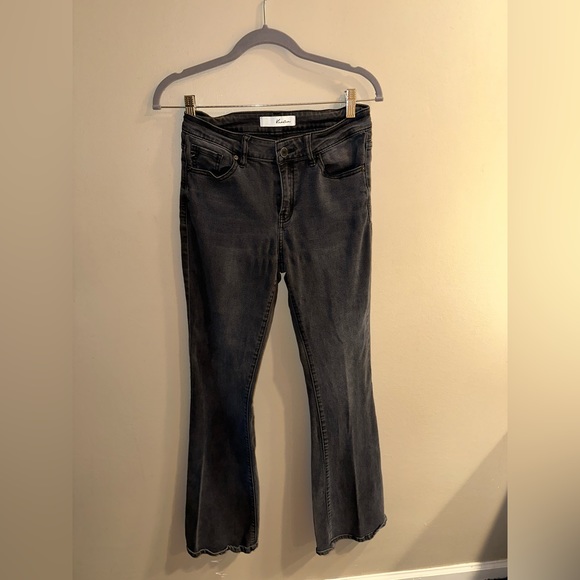 Black, Kancan black flared jeans - Picture 1 of 3